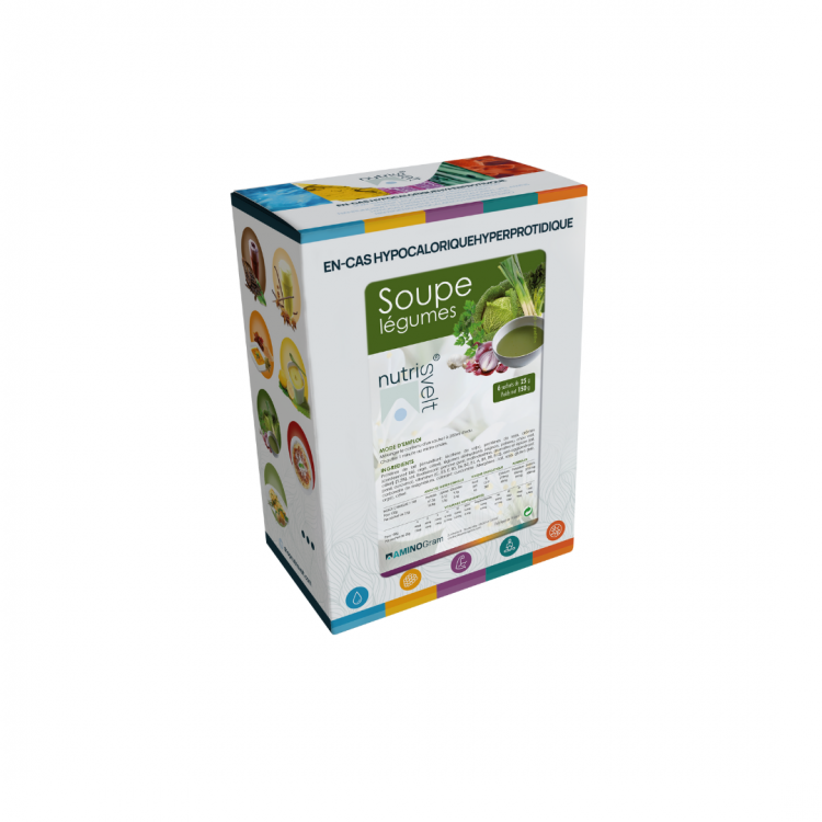 SOUPE LEGUMES HYPERPROTEINEE NUTRISVELT 6 x 25g