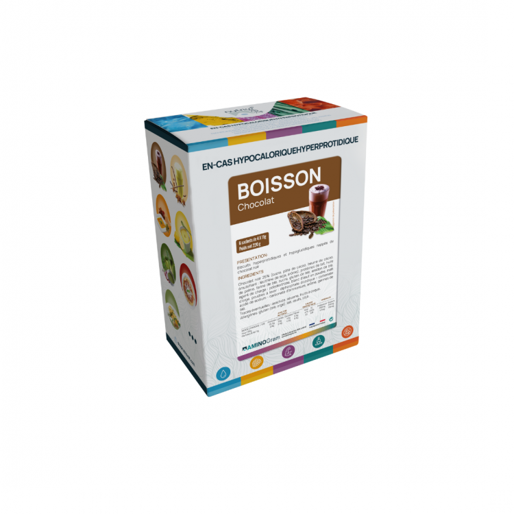 BOISSON CACAO HYPERPROTEINEE NUTRISVELT 6 x 25g